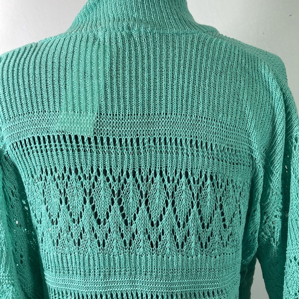 Bina Sweater Women Size 28-30 Open Front Crochet Cardigan Sweater New With Tag - Picture 5 of 8